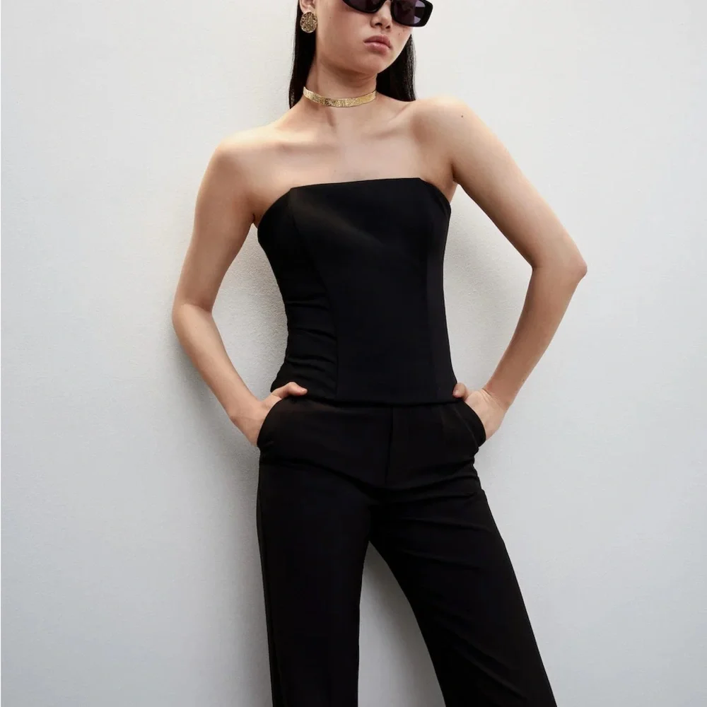 NWT MANGO Corset style top SIZE S - Picture 8 of 9